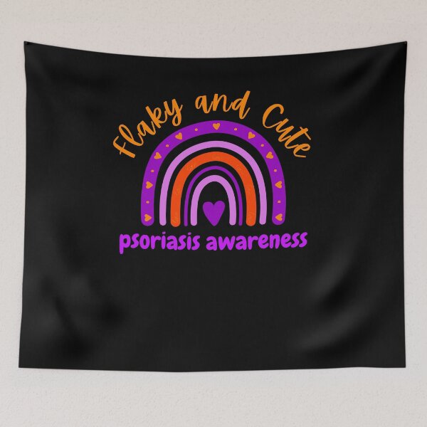Item preview, Cute Flaky and Cute Psoriasis Awareness month boho rainbow designed and sold by snowry.