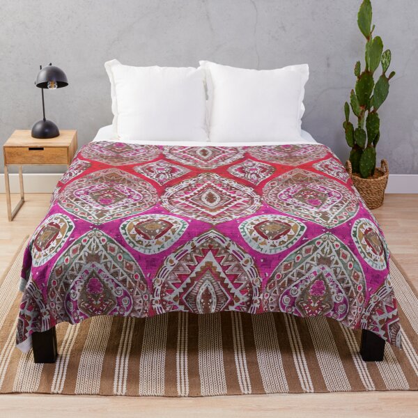 Item preview, Boho watercolor geometric almond shape  designed and sold by Alessandro Remo Mazzoni Remotextiles.