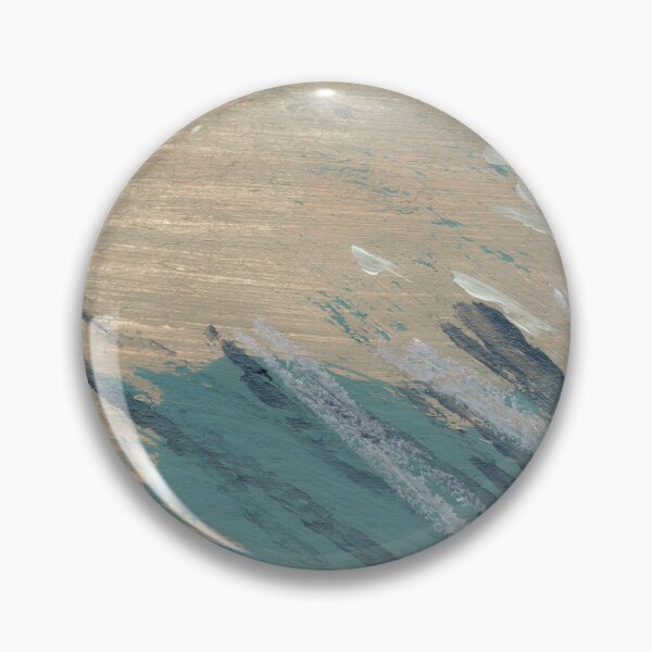 Item preview, "Guarded Ground" - Abstract Painting Blue Tan  designed and sold by pngrktes-art.