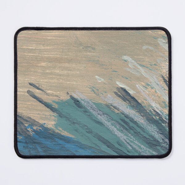 Item preview, "Guarded Ground" - Abstract Painting Blue Tan  designed and sold by pngrktes-art.