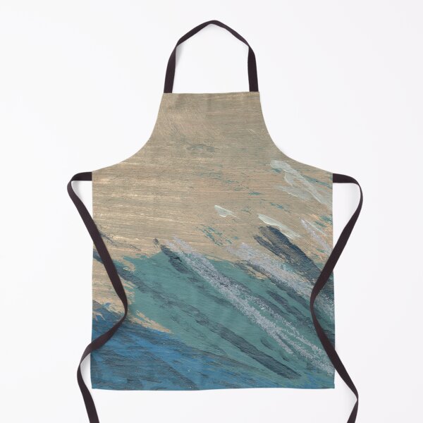 Item preview, "Guarded Ground" - Abstract Painting Blue Tan designed and sold by pngrktes-art.