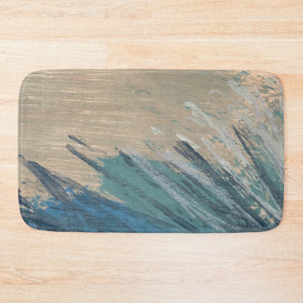 Item preview, "Guarded Ground" - Abstract Painting Blue Tan  designed and sold by pngrktes-art.