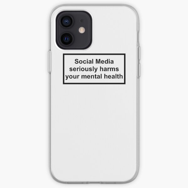 Social media seriously harms your mental health iPhone Soft Case