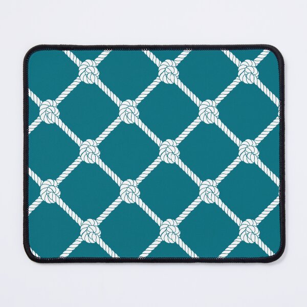 Item preview, New Nautical Netting Design in Florida Color Palette- Naples Blue designed and sold by PD-Coastal.