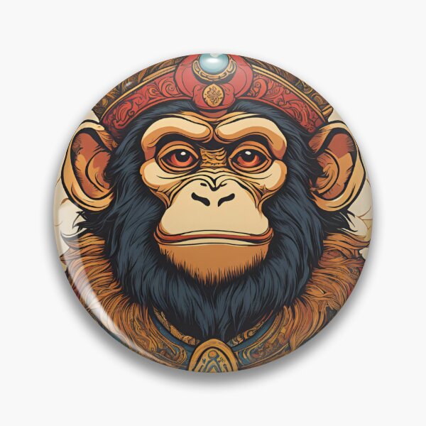 Item preview, The Ancient Monkey King – Regal Wisdom of the Wild designed and sold by GonzaloFreire.