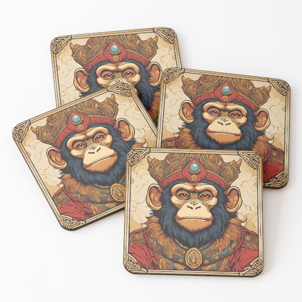 Item preview, The Ancient Monkey King – Regal Wisdom of the Wild designed and sold by GonzaloFreire.