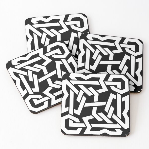 Item preview, Elegant Geometric Knot Pattern – Interlaced Design -1- designed and sold by Tarjiart.