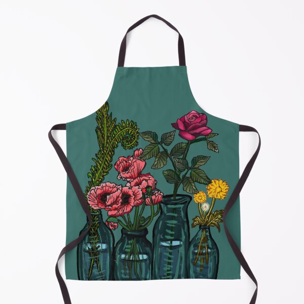 Artikelvorschau, Blumen in Vasen: Mohnblumen, Rosen, Farne und Löwenzahn entworfen und verkauft von Scribblebard.