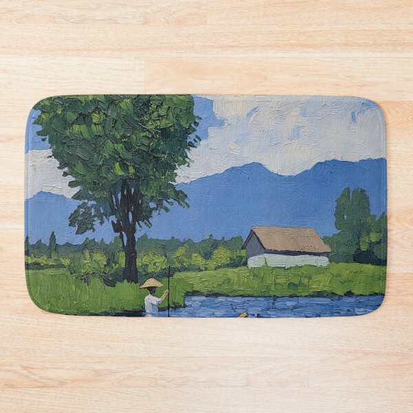 Item preview, Myanmar landscape | Post-impressionist painting style designed and sold by ComicsFactory.