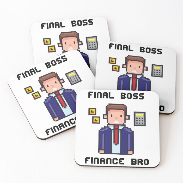 Item preview, Funny Finance Bro Pixel Art for Gamers Office Boss designed and sold by Summer Johnson.