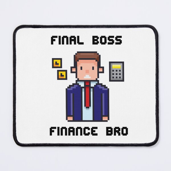 Item preview, Funny Finance Bro Pixel Art for Gamers Office Boss designed and sold by Summer Johnson.