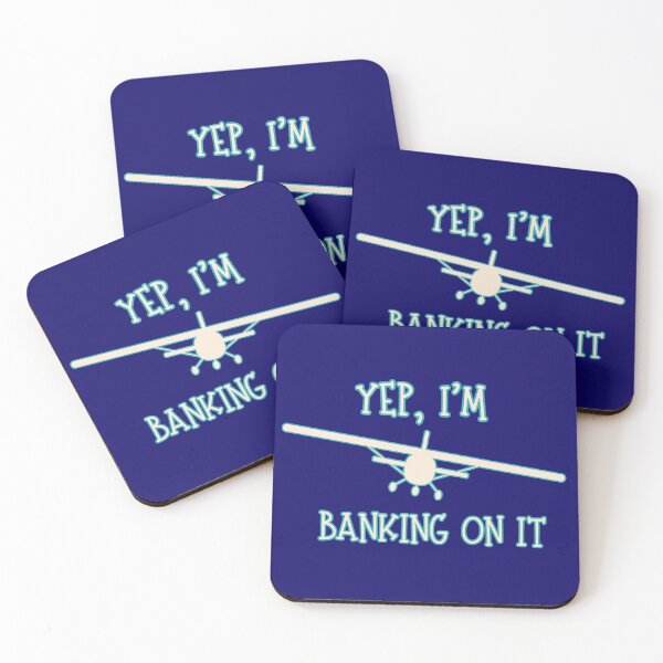 Item preview, Yep, I'm Banking On It- Cream and Turquoise designed and sold by OozingOut.