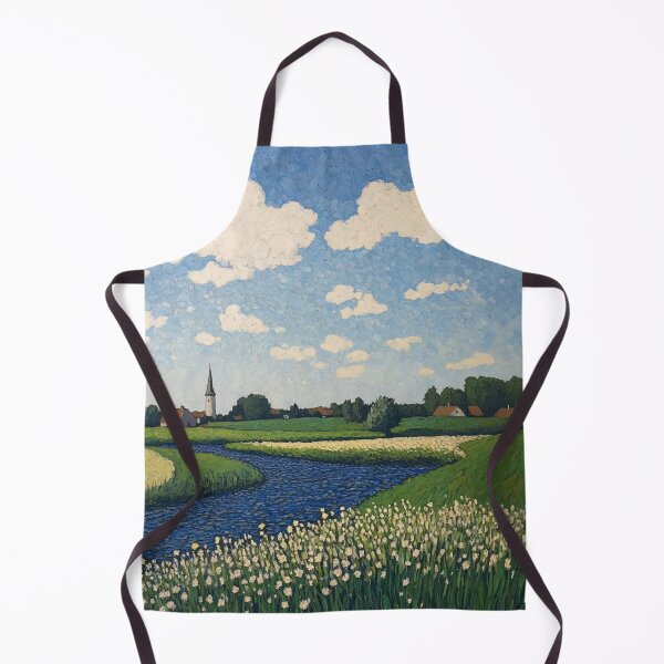 Item preview, Netherlands landscape | Post-impressionist painting style designed and sold by ComicsFactory.