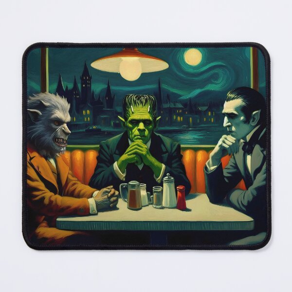 Item preview, Monster Nighthawks - Classic Horror Icons Meet Fine Art designed and sold by Very Peculiar.