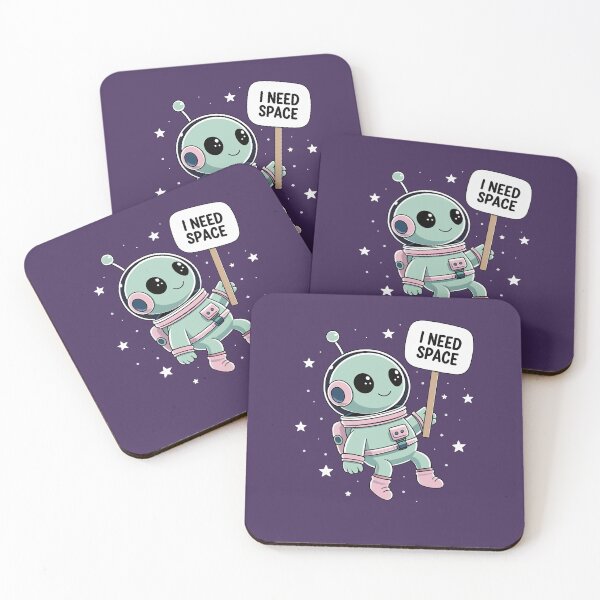 Item preview, I Need Space – Cute Astronaut in Space designed and sold by ApriNoeScor.
