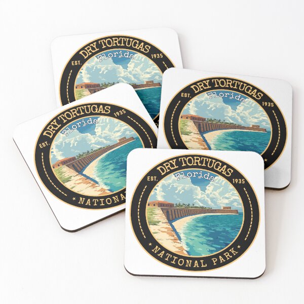 Item preview, Dry Tortugas National Park in Florida, USA Vintage Travel Art Emblem designed and sold by MaateoDesign.