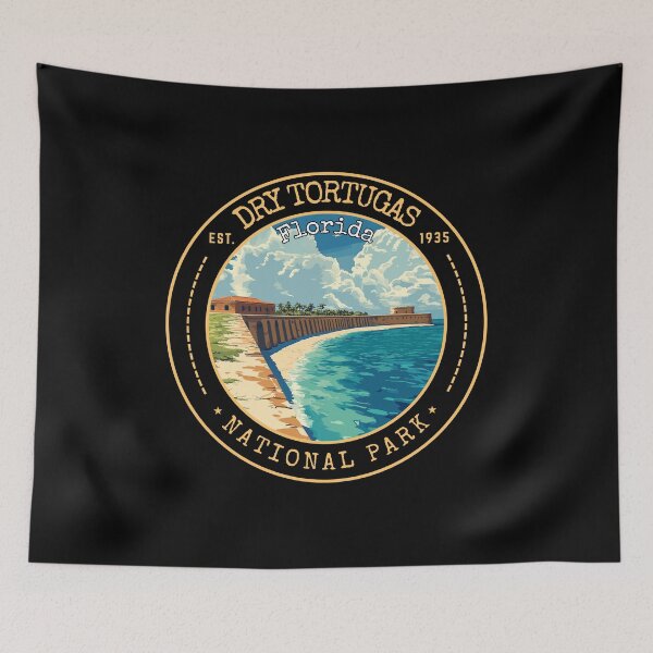 Item preview, Dry Tortugas National Park in Florida, USA Vintage Travel Art Emblem designed and sold by MaateoDesign.