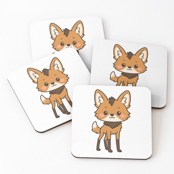 Item preview, Cute Maned Wolf – Kawaii Style Animal Design of a Unique Wild Canid designed and sold by Print-Zoo.