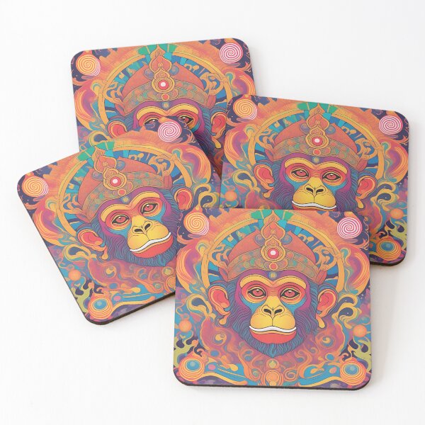 Item preview, The Psychedelic Monkey God – Cosmic Primate Awakening designed and sold by GonzaloFreire.