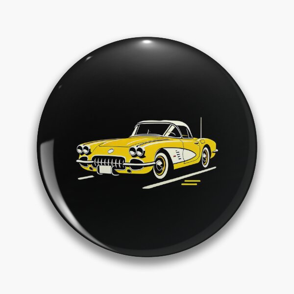 Item preview, Yellow 58 Corvette  designed and sold by TheArtOfCar.