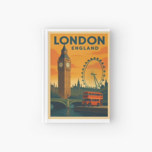 Item preview, Traveling LONDON England Vintage Poster designed and sold by Polygonist.