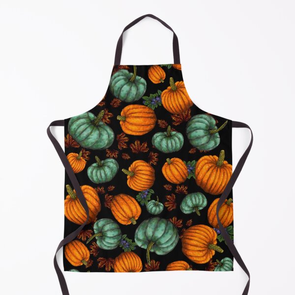 Item preview, Pattern of Pumpkins, Plums, and Autumn Leaves designed and sold by Scribblebard.