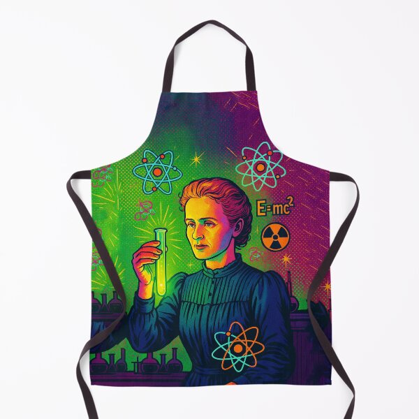 Item preview, Marie Curie Pop Art Portrait – Radioactive Science Glow designed and sold by PrometheusStyle.