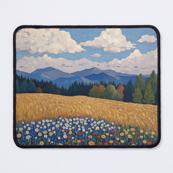 Item preview, United States of America landscape | Post-impressionist painting style designed and sold by ComicsFactory.