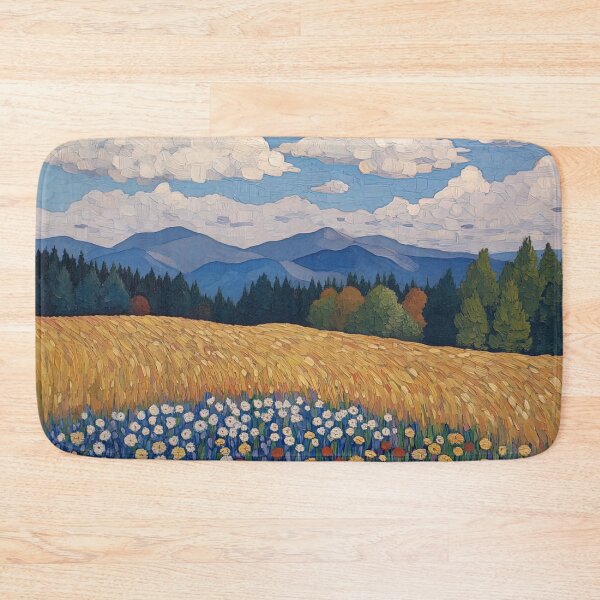 Item preview, United States of America landscape | Post-impressionist painting style designed and sold by ComicsFactory.