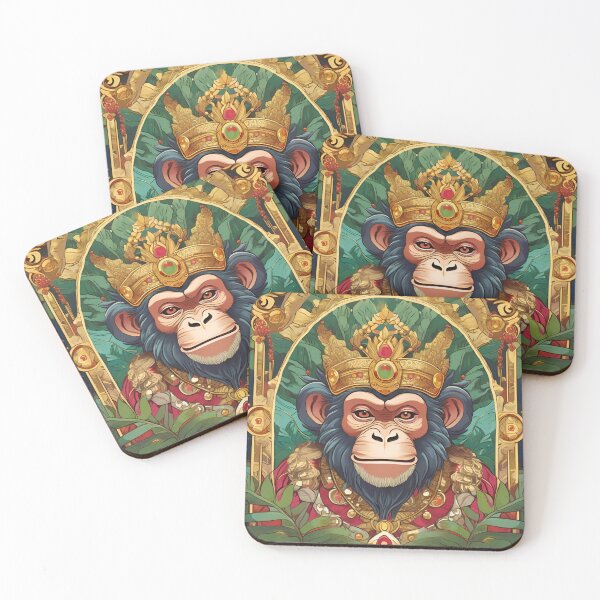 Item preview, The Jungle Monkey King – Ruler of the Emerald Wilds designed and sold by GonzaloFreire.