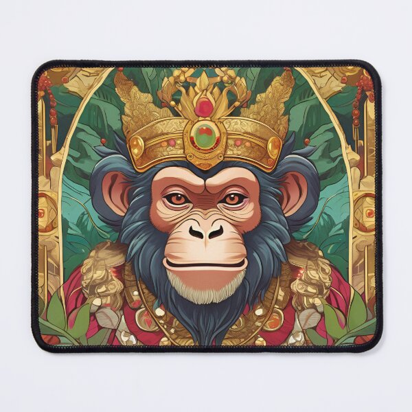 Item preview, The Jungle Monkey King – Ruler of the Emerald Wilds designed and sold by GonzaloFreire.
