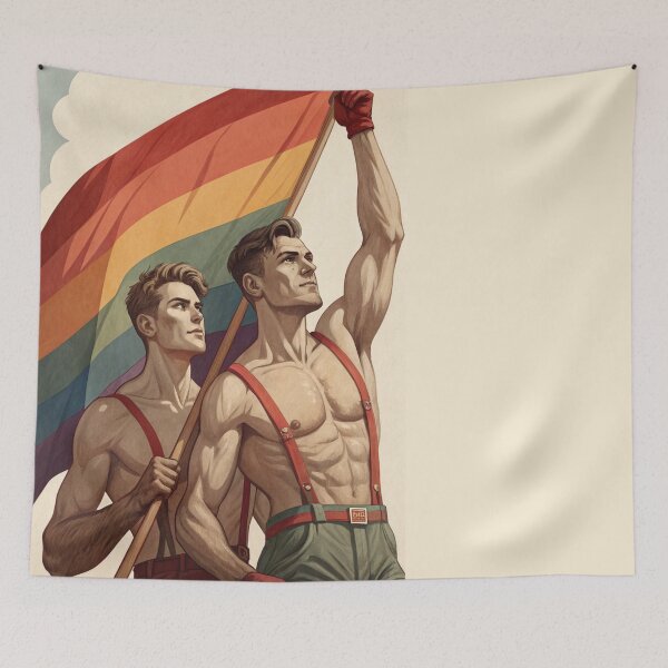 Item preview, Pride and Power - gay propaganda poster designed and sold by gayishdesign.