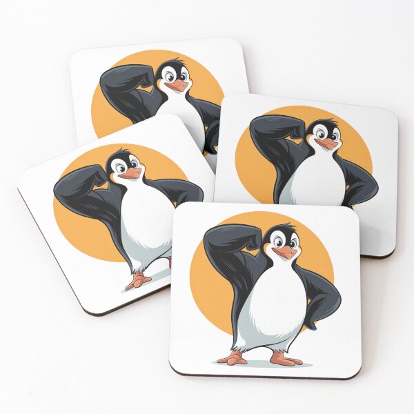 Item preview, Strong Muscular Flexing Gym Penguin designed and sold by MonkiFlipp.