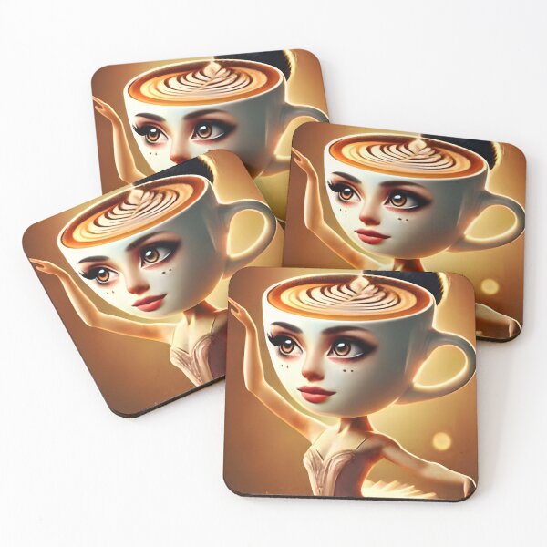 Item preview, Ballerina Cappucina - beautiful female brainrot meme designed and sold by EmeraldeaArt.