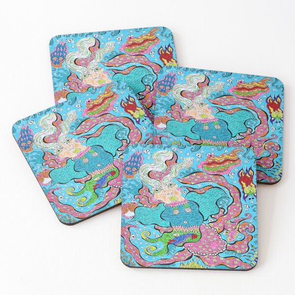 Item preview, Supersonic Mermaid Octopus designed and sold by chelleray.