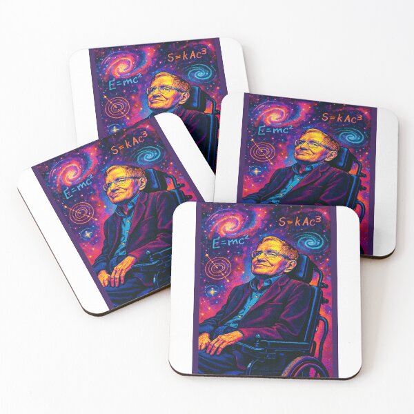 Item preview, Stephen Hawking Pop Art Portrait – Cosmic Vision & Science Tribute designed and sold by PrometheusStyle.