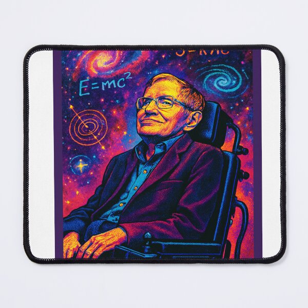 Item preview, Stephen Hawking Pop Art Portrait – Cosmic Vision & Science Tribute designed and sold by PrometheusStyle.