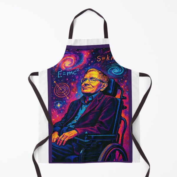Item preview, Stephen Hawking Pop Art Portrait – Cosmic Vision & Science Tribute designed and sold by PrometheusStyle.