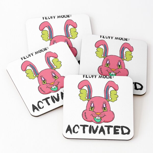 Item preview, Fluff Mode: Activated – Funny Bunny Vibes designed and sold by FusionBreezeBTQ.