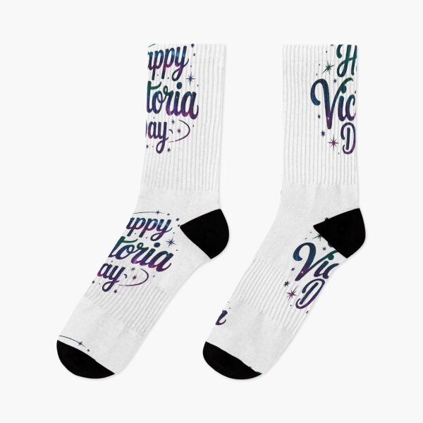 Item preview, Celestial Happy Victoria Day Galaxy Script Typography Design designed and sold by InspiredCreatives.