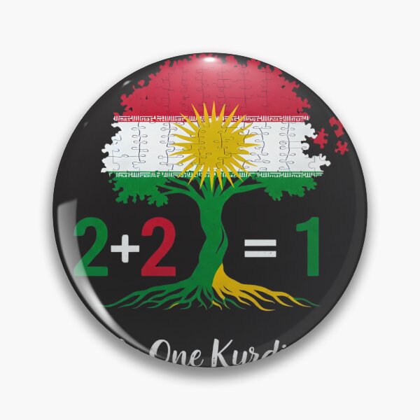 Item preview, 2 + 2 = 1 – Only One Kurdistan T-Shirt designed and sold by DaDesgin.