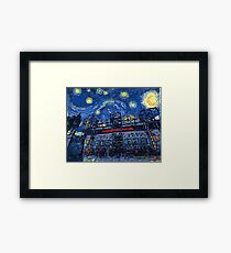 Starry Night in Manchester - www.art-customized.com Framed Print