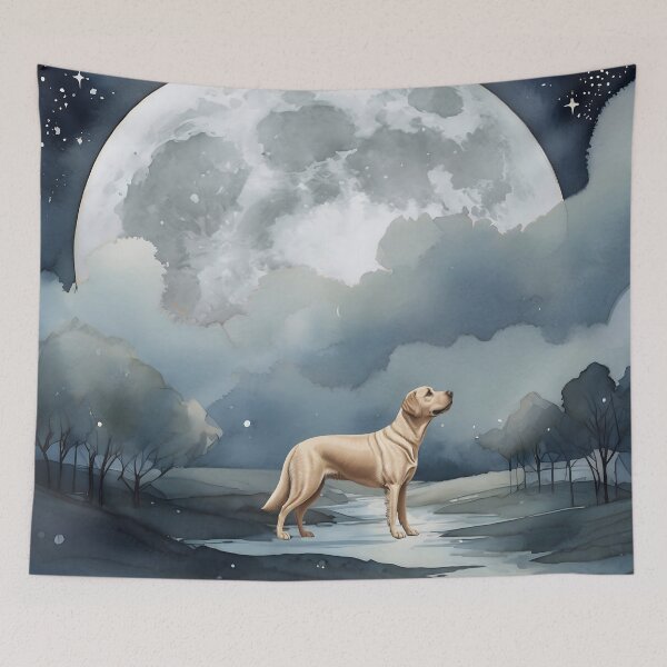 Item preview, Labrador In The Moonlight designed and sold by NikkiBear67.