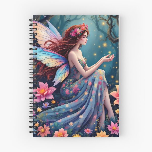 Item preview, Hada del bosque con flores por la noche designed and sold by BohoShopHU.