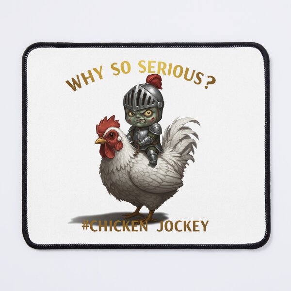 Item preview, Chicken Jockey - Why So Serious? designed and sold by Polyverse.