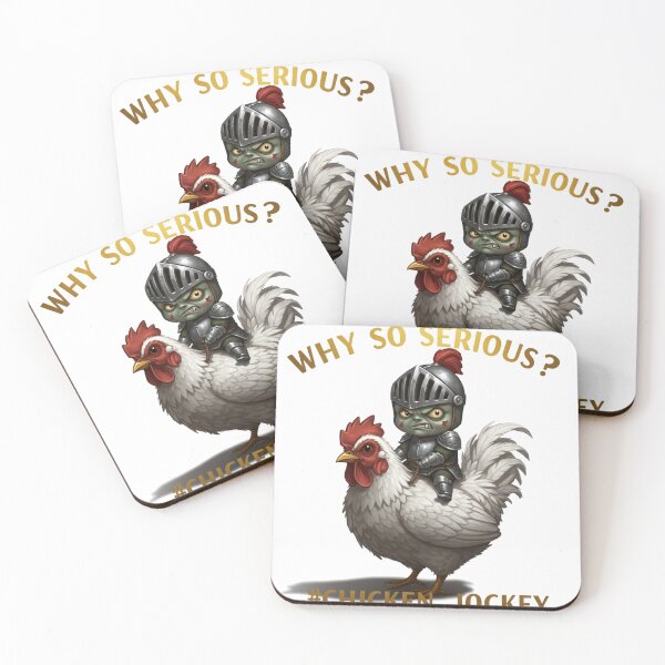Item preview, Chicken Jockey - Why So Serious? designed and sold by Polyverse.
