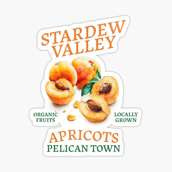 Artikel-Vorschau von Von Stardew Valley inspiriertes Aprikosen-Design, designt und verkauft von CoconutArt10.