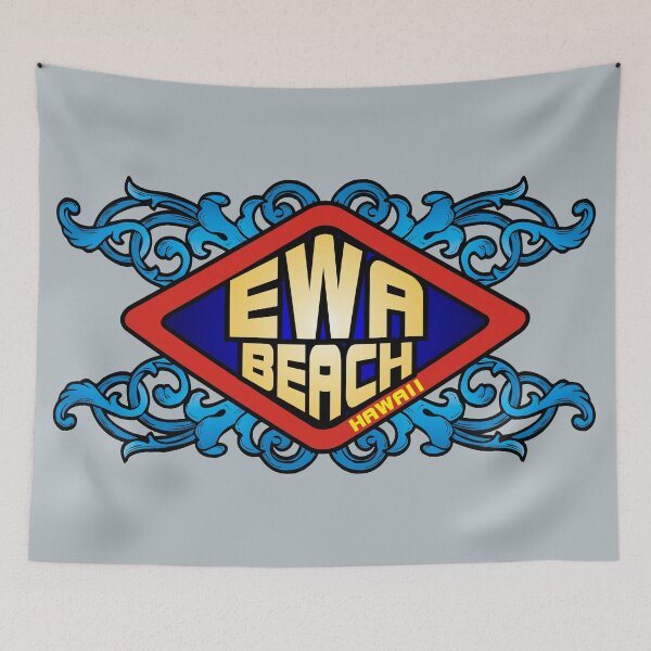 Item preview, Ewa Beach Hawaii retro sign designed and sold by studioss76.