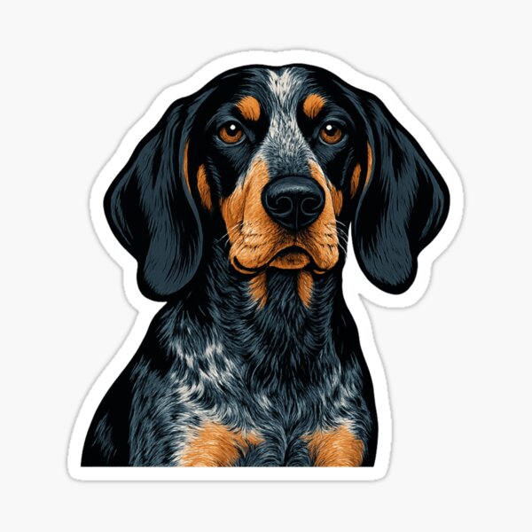 Item preview, Bluetick Coonhound - Loyal Eyes Vintage Portrait designed and sold by Ironzoulz.