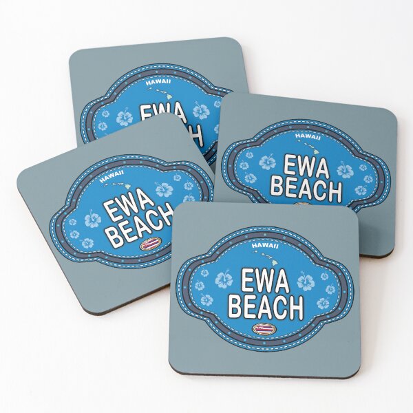 Item preview, Ewa Beach Hawaii stitching effect emblem designed and sold by studioss76.